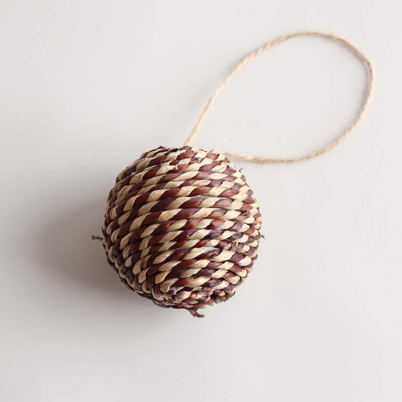 6cm twocolor straw rope ball