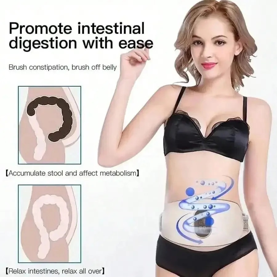 Electric Slimming Device With Light Therapy For Large Belly, Body Shaping, Fat Burning And Abdominal Massage