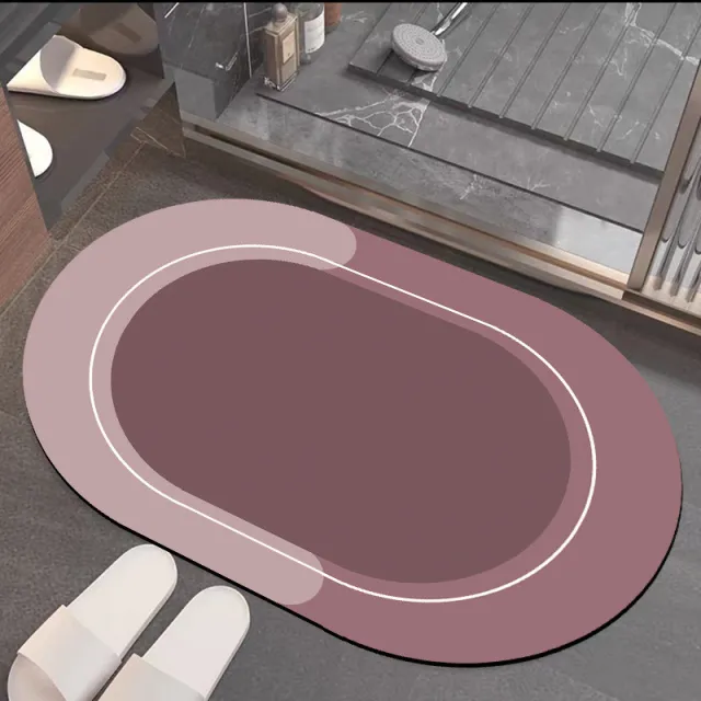 Bathroom Absorbent And Quick drying Floor Mat Red - Shop at LoveMi