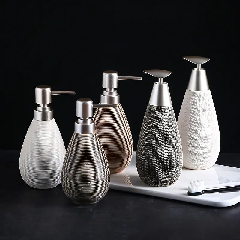 Bathroom Shower Gel Bottle Bottling Lotion Ceramic