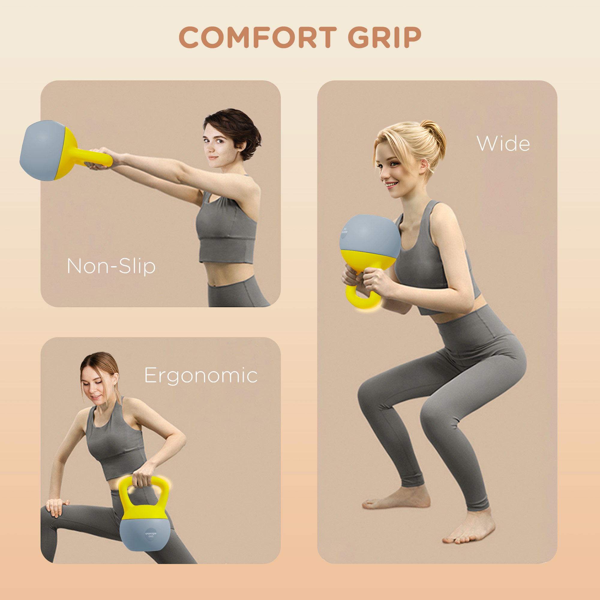 8kg Soft Kettlebell With Anti Slip Handle, Suitable For Home Gym — image 7