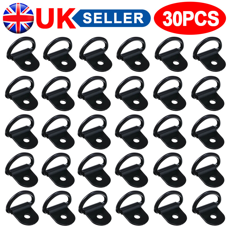 30Pcs -Audew D Rings Hook Tie Down Ring Load Anchor Trailer Forged Lashing Truck