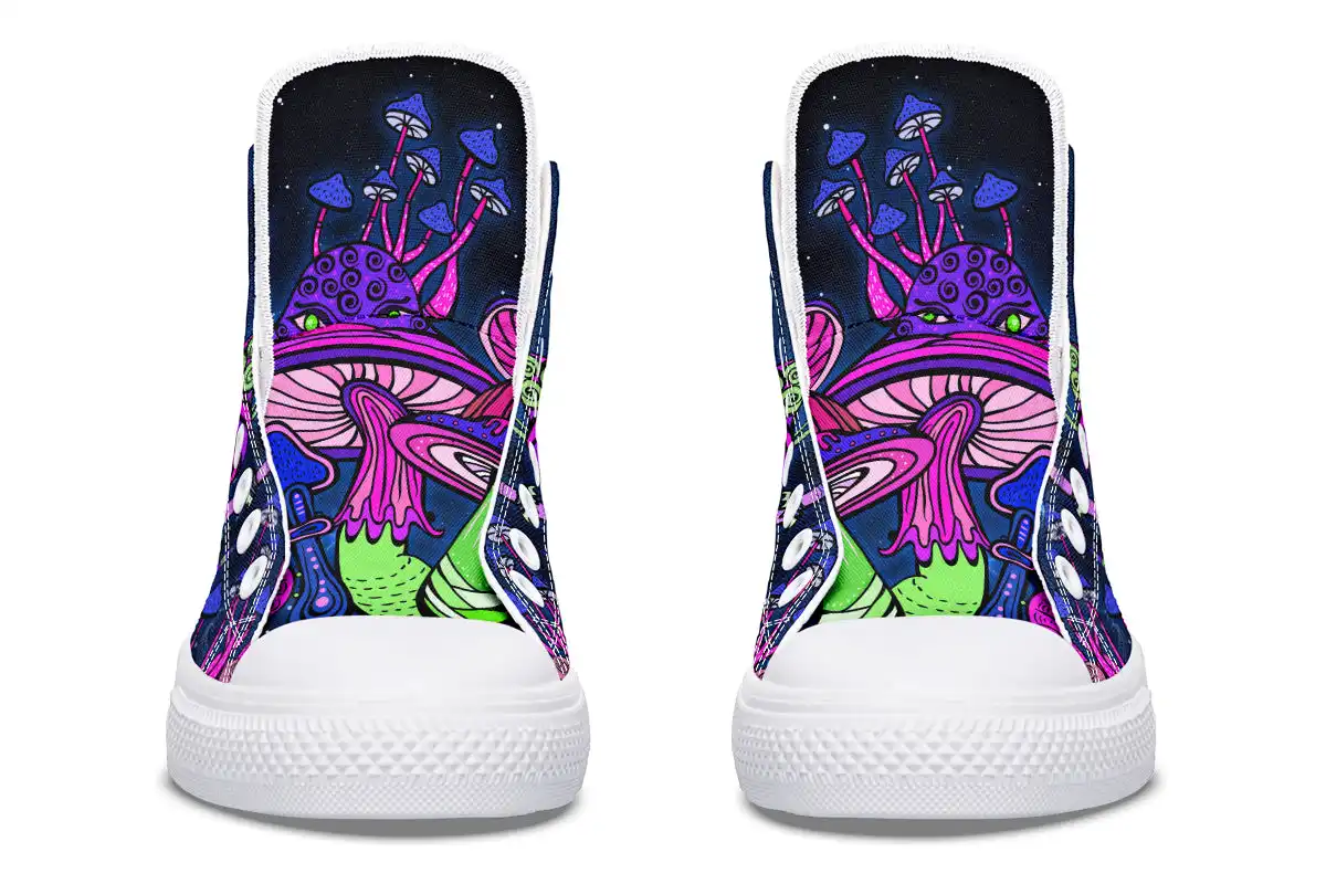 Printed Couple High-top Canvas Shoes