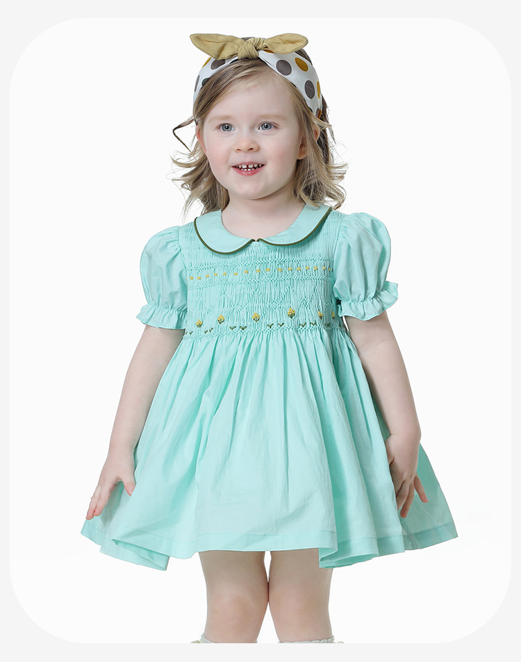 Pure Color Children's Skirts Girls Summer Princess Dress