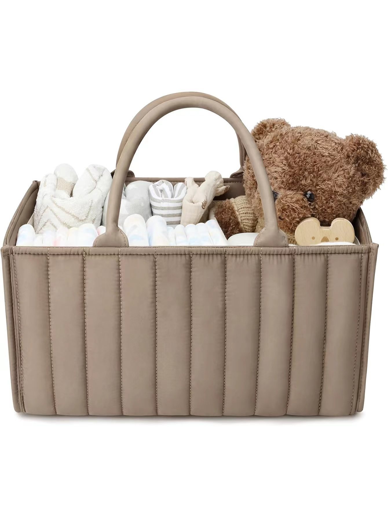 Handheld And Portable Mommy Bag, Large Capacity Professional Customized Mother And Baby Storage Bag, Storage Bag - Khaki Color