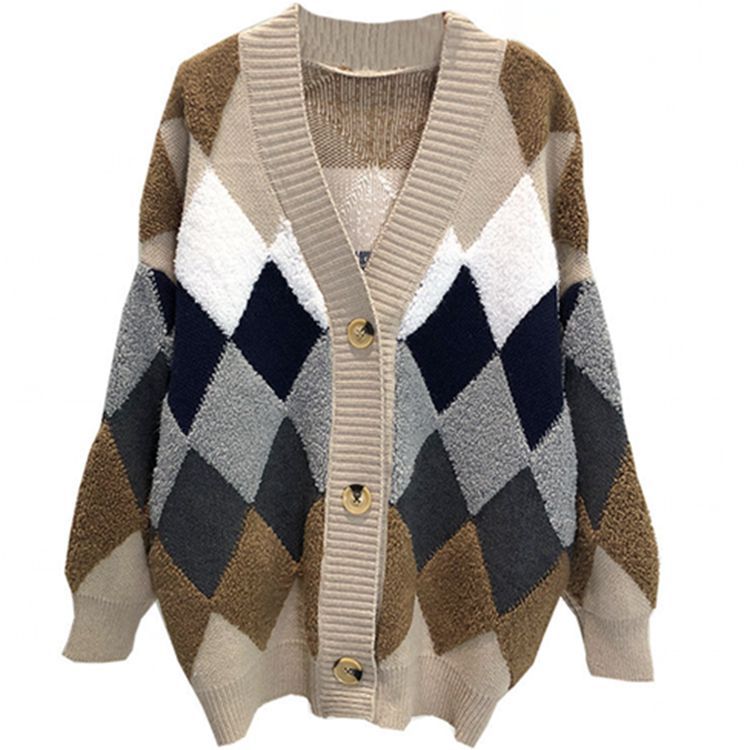 Title 2, Fashion Loose Thin Western Style Thick Sweater ...