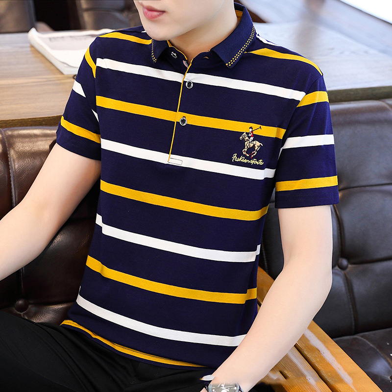 Title 2, Spring and Summer short-sleeved mens polo shir...