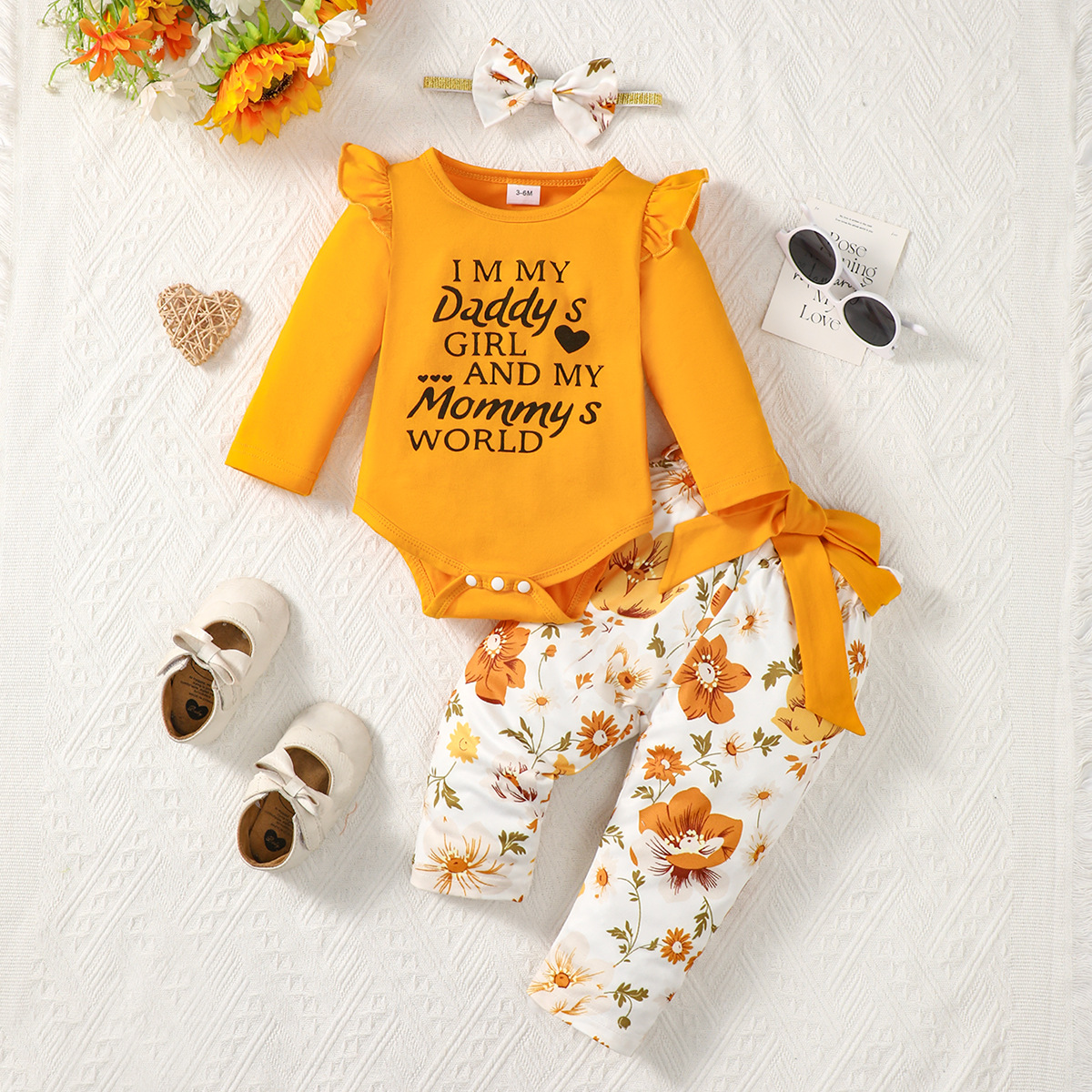 Fashion Letter Printing Romper Suit