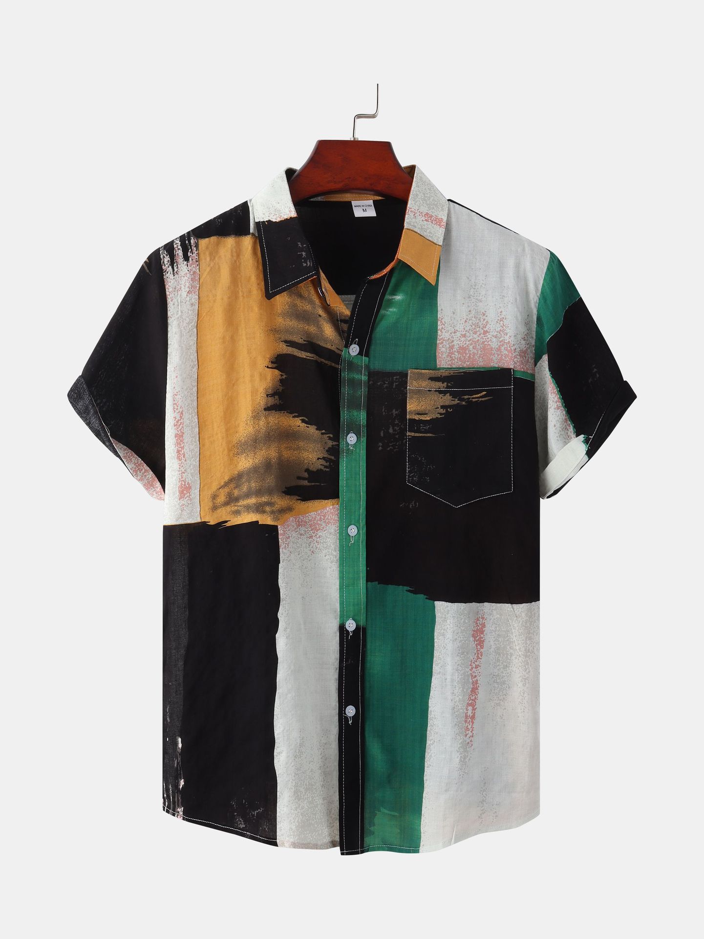 Title 35, Nieuw Hawaiian Style shirt met digitale print, ...