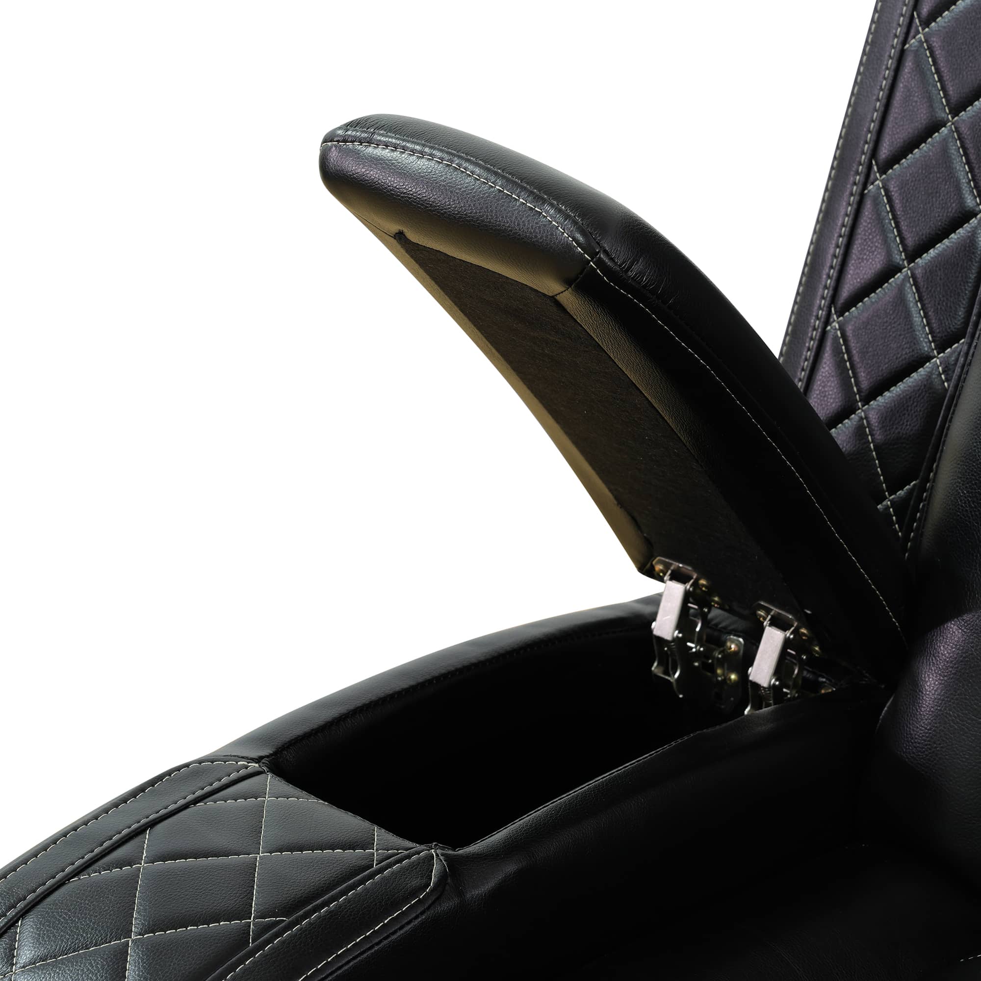 Pickup Only--Black Breathing Leather 3-Piece Living Room Recliner Sofa Set