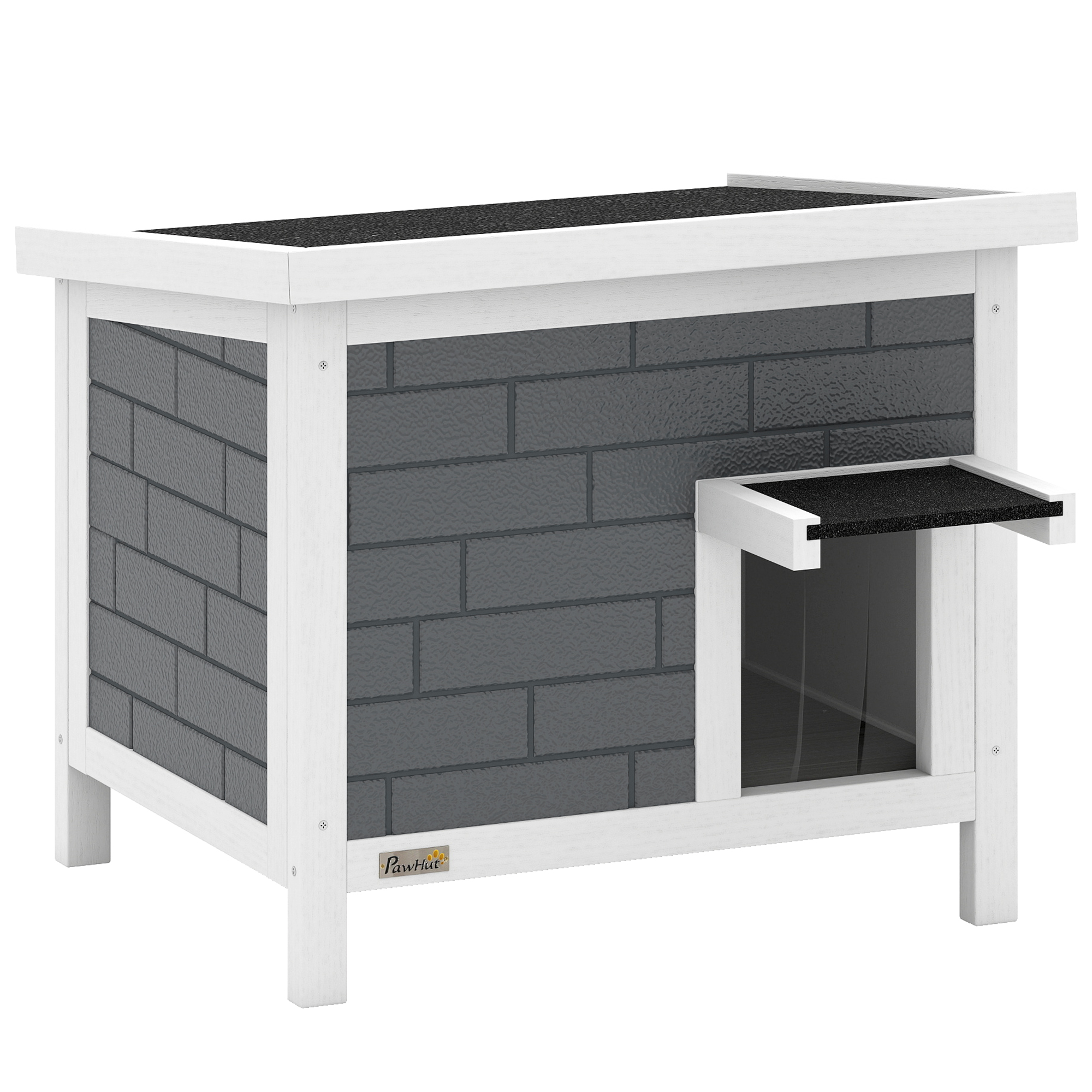Outdoor Cat House Insulated With Openable Roof, Weatherproof Feral Shelter — image 3