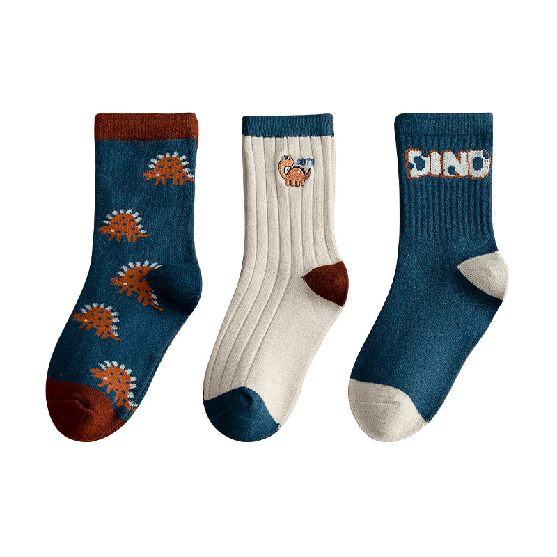 Children's Cartoon Wool Medium Tube Socks