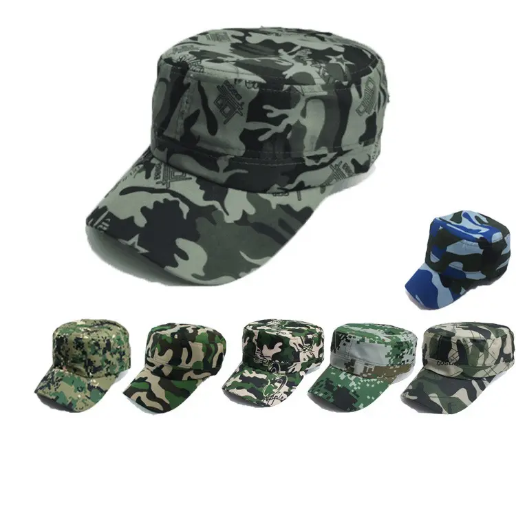 Men's and Women's Camouflage Flat Caps Sports Hat