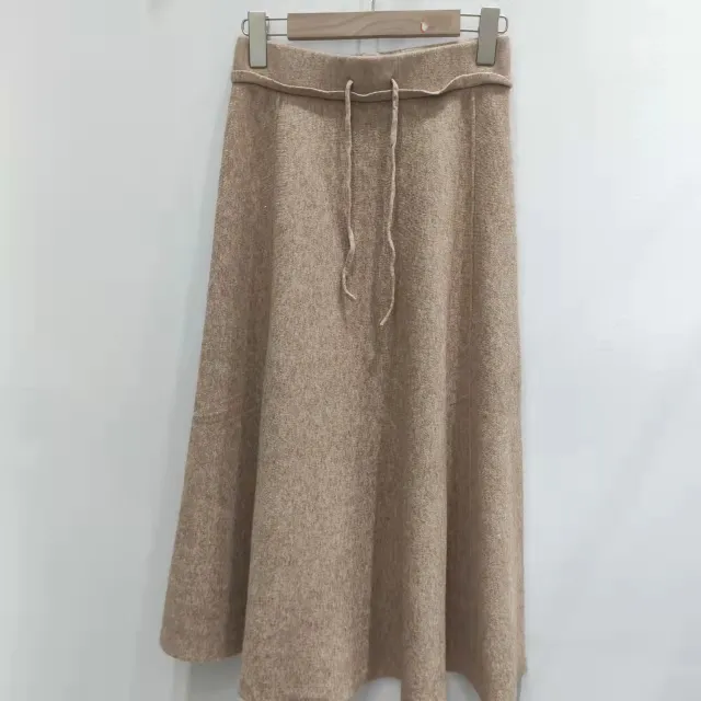 Women's Autumn And Winter All match Slim Knitted Skirt Camel - Shop at LoveMi