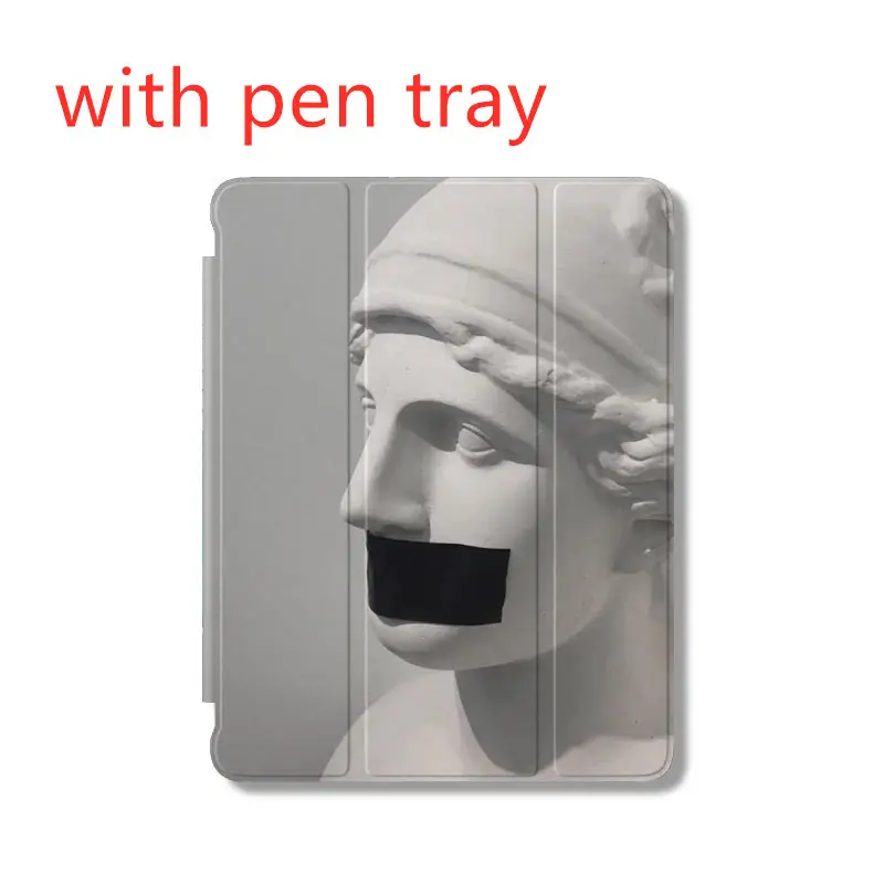 Suitable For IPad Case 10.2 Inch Tri-fold Silicone Case Air5 Pen Slot