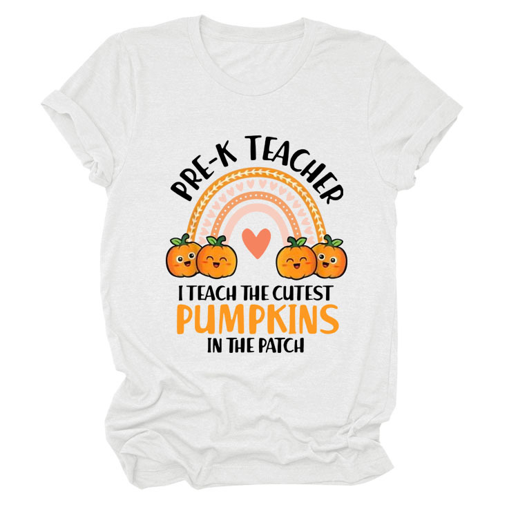 Title 9, T-shirt Halloween Tęczowa Miłość Dyni krótki rę...