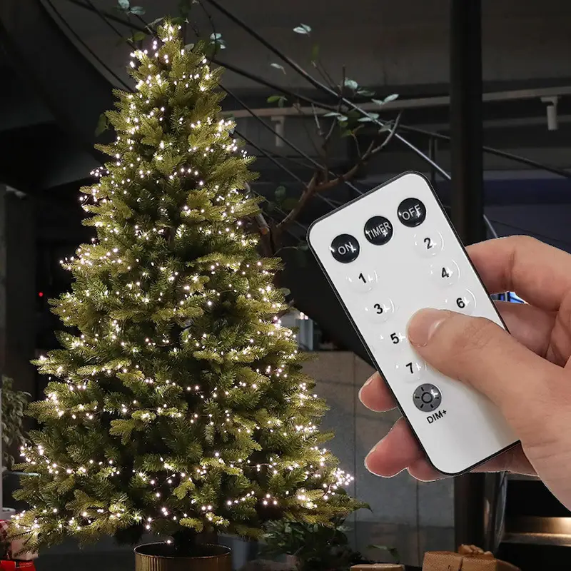 LED Christmas Decoration Remote Control Low Voltage Hidden Green Line Copper Line Light Festive Arrangement Firecracker Light