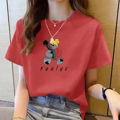 Women's Cute Bear Plus Size Cotton Short Sleeve T-shirt - 14 Style - View 1