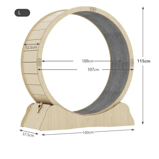 Cat Specific Treadmill Fitness Roller Silent Sports Running Wheel Toys Cat Treadmill L - Shop at LoveMi