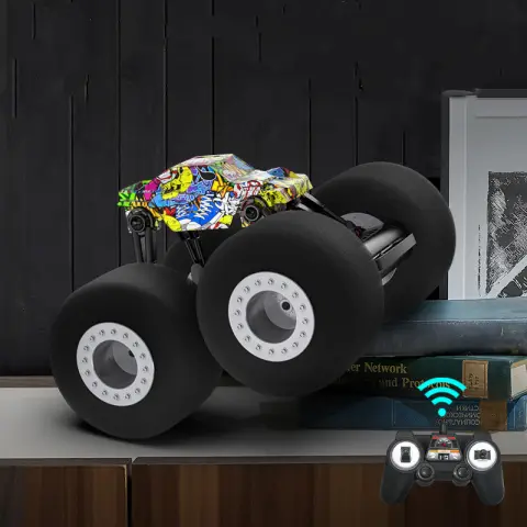 Remote Control Stunt Truck Sponge Tire Kids Room Off