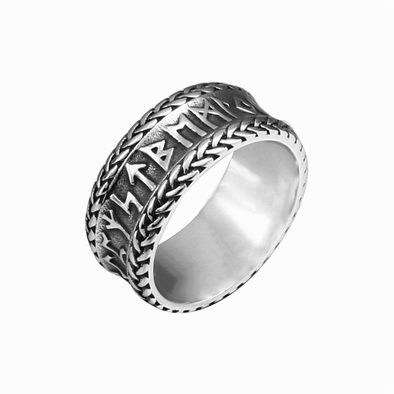 Vintage Viking Letter Mother Titanium Steel Ring - Product image