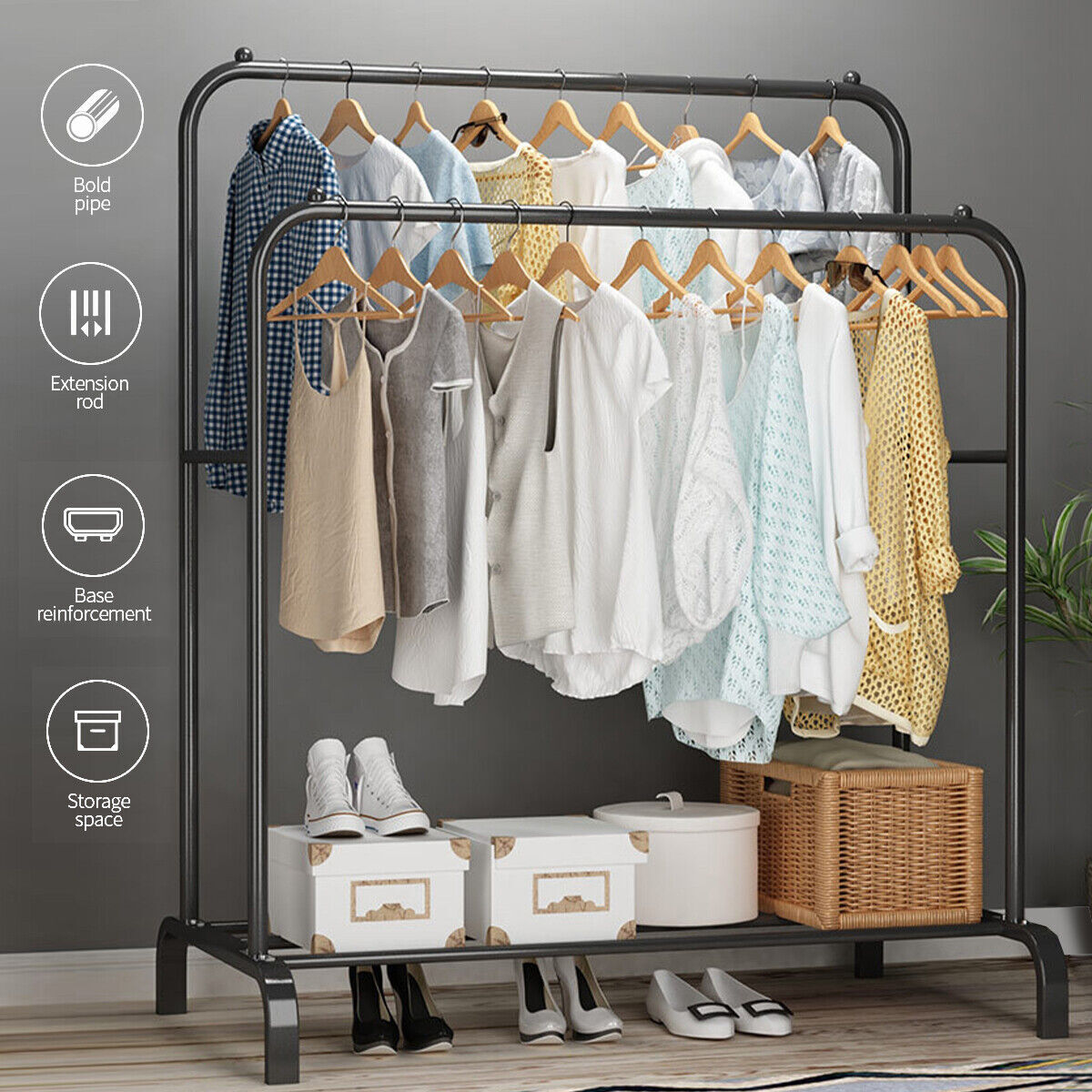 Rack desarmable, perchero