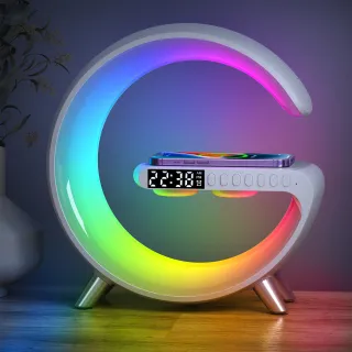 Intelligent LED Lamp Bluetooth Speake Wireless Charger Atmosphere Lamp App Control For Bedroom Home Decor