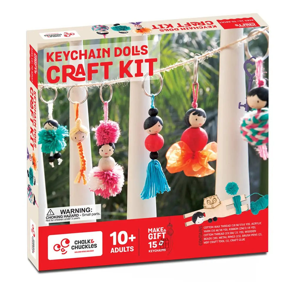 Keychain Dolls Craft Kit Unique DIY Activity