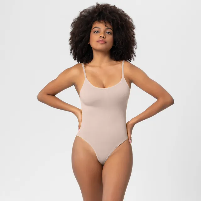 Large Seamless One Piece Bodysuit For Women 36799Skin Tone M - Shop at LoveMi