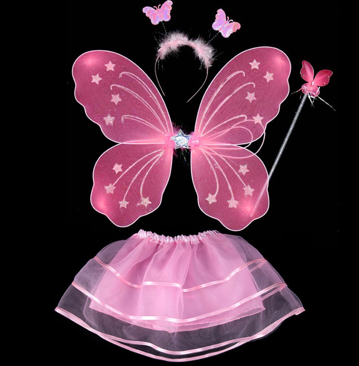 Four-piece Butterfly Wings Set, Angel Wings Children's Day Performance Props