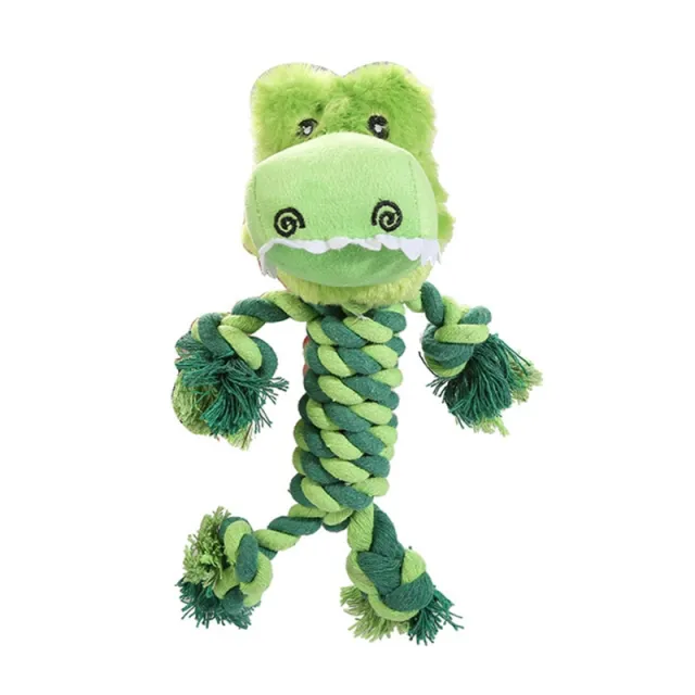 Dog Chew For Puppy Dog For Aggressive Chewers Interactive Stuffed Dog Tug Of War Interesting For Boredom Green - Shop at LoveMi
