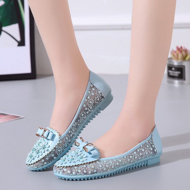 Peas Shoes Soft Sole Casual Breathable Single Shoes Women's Trend