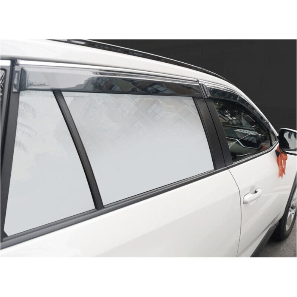For T Oyota 19-21 RAV4 Window Visors Rain Sun Guard Deflector W- Chrome — foto 8