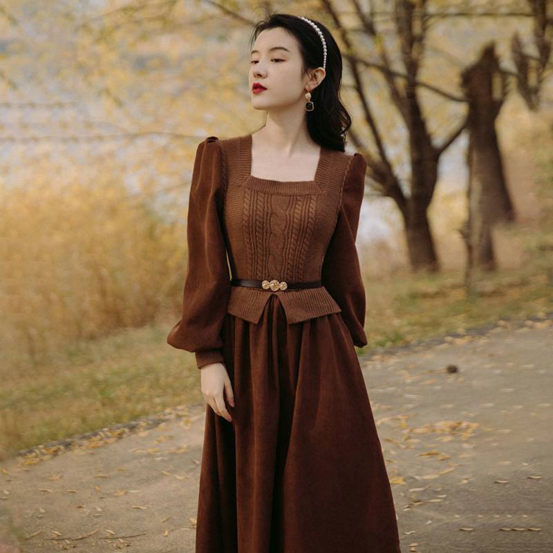 Puff Sleeve A-Line Dress, picture 5 of 5