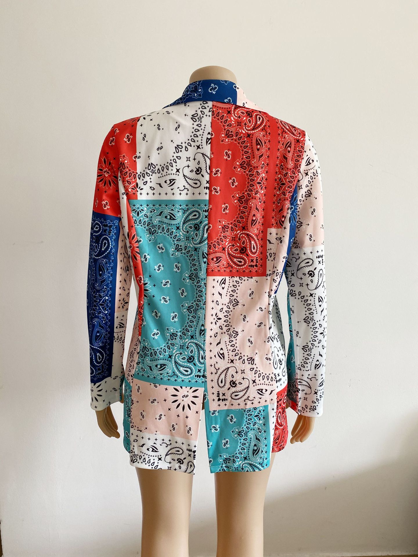 European And American Women's Fashion Trend Printing Small Jacket