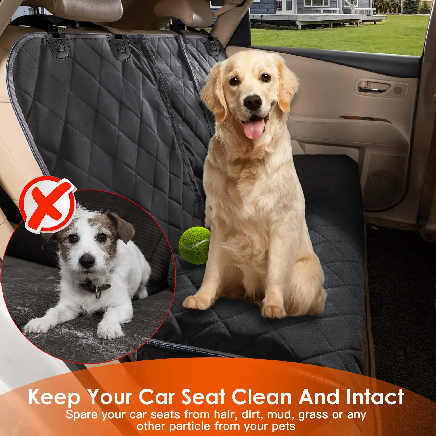 Dog Car Seat Cover Waterproof Scratchproof Pet