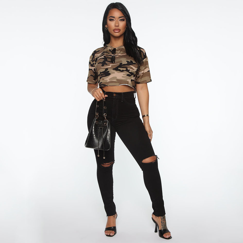 Women's Fashion Sports And Leisure Short Top