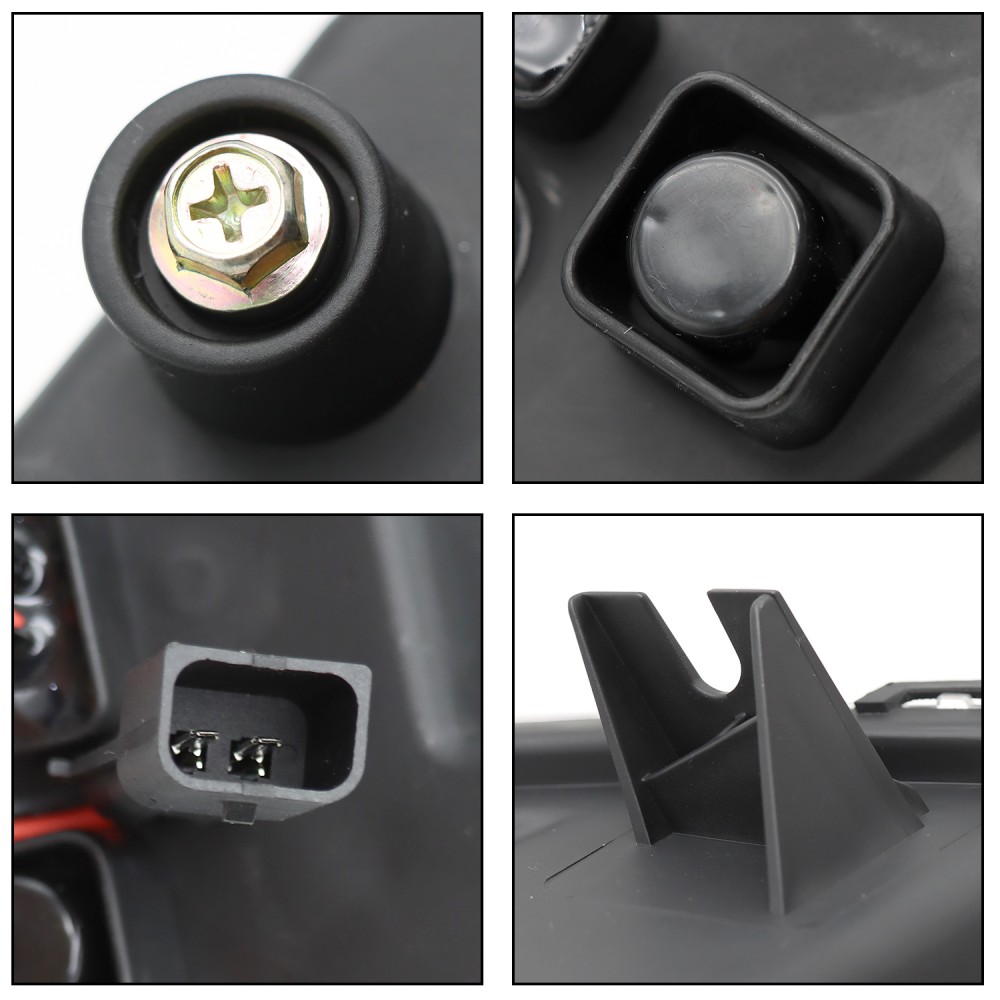 Pair Fog Lights Compatible With 2018-2024 Freightliner Cascadia Fog Lamps Black LED Projector 7