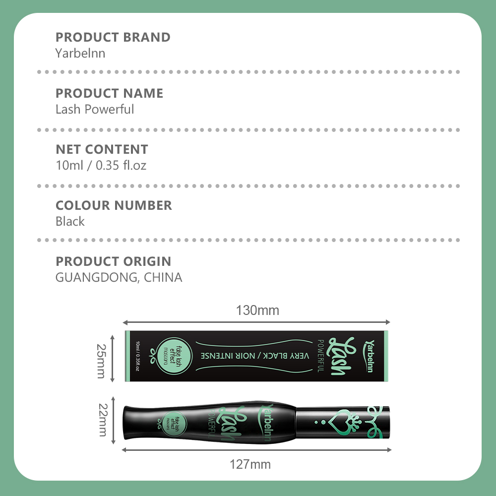 Charming Mascara, Lengthening Thick Curling Eyelash Makeup, Long Lasting Waterproof Smudge-proof Mascara, 10ml 5