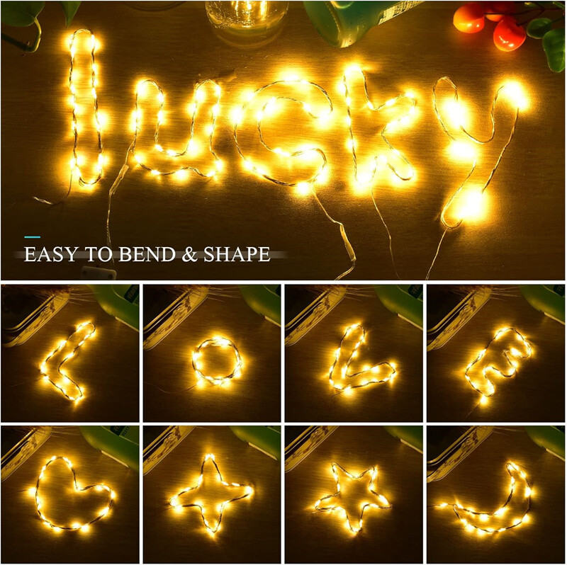 1-30x Fairy Lights Waterproof String DIY Wedding Xmas Party Jars Crafts--Cold — image 2