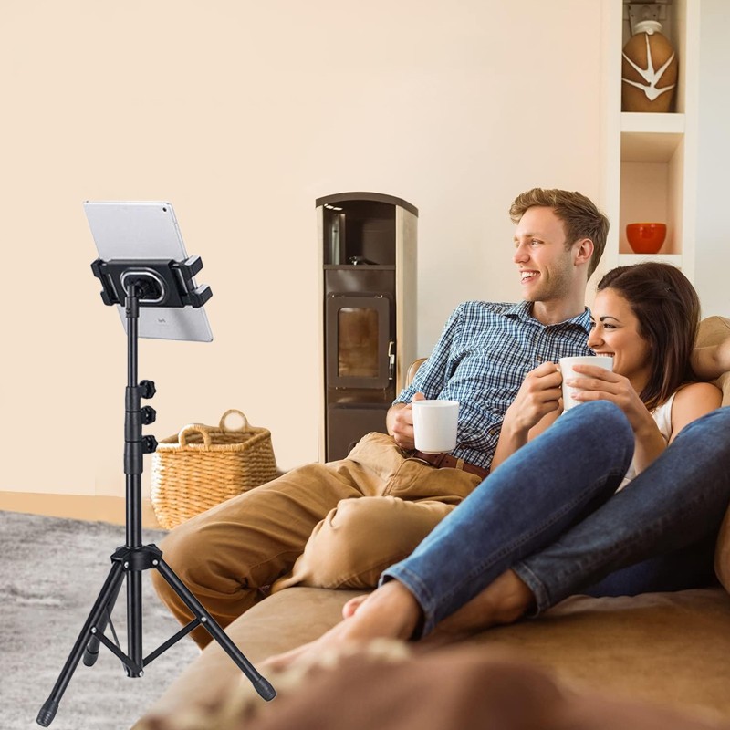 Adjustable Floor Tablet Tripod Stand 4.7-12.9 Phone Holder For IPad — image 3