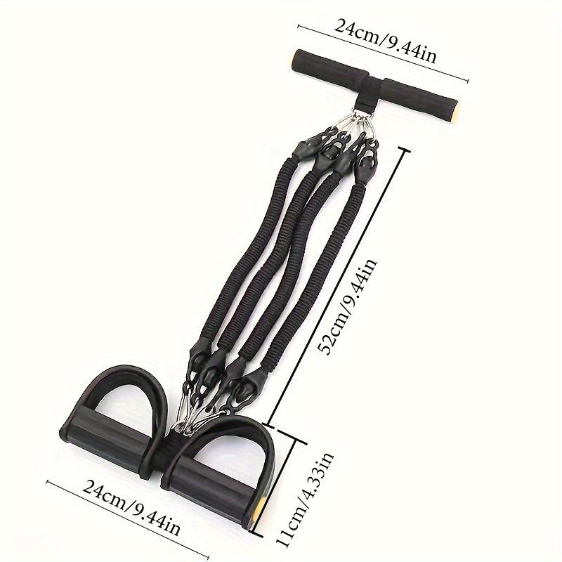 Tummy Torture Unisex Multi-Function Resistance Band For Leg & Abdominal Training At Home Anti-Break Four-Strand Design Latex Foot Pedal Puller