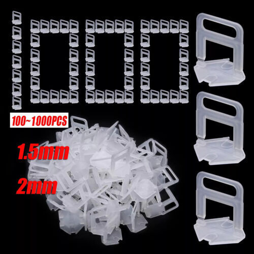 10 00pcs Tile Leveling Spacer Clips Wedges Tool System 2mm Plier Flooring — image 3