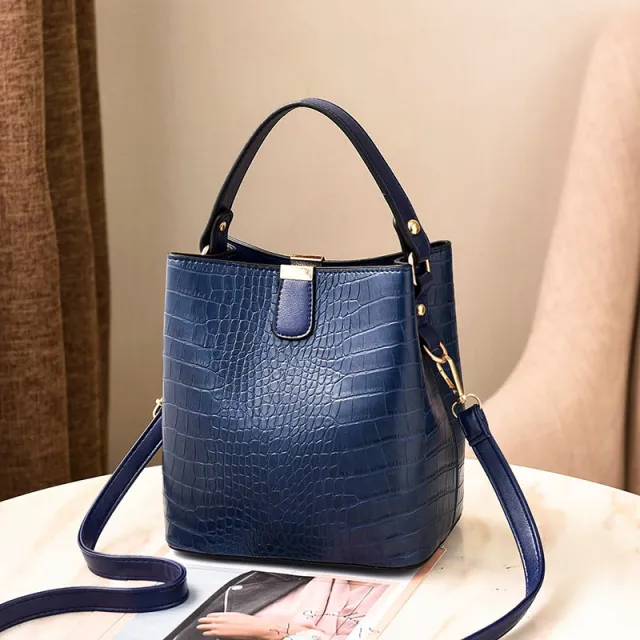 Women's Bag Korean Fashion Casual Bucket Bag Shoulder Bag Messenger Bag One Generation Delivery Bag Female Bags Blue - Shop at LoveMi