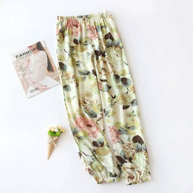 New Women's Loose Home Pajama Pants Wide Leg Pants 3.Style M - Shop at LoveMi