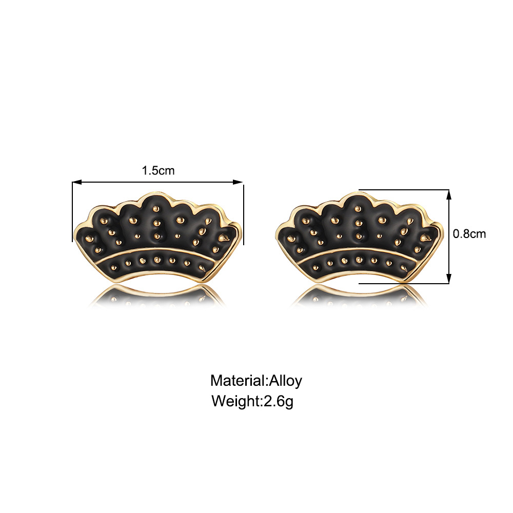 Justice Ginsburg Oil Scalloped Alloy Earrings
