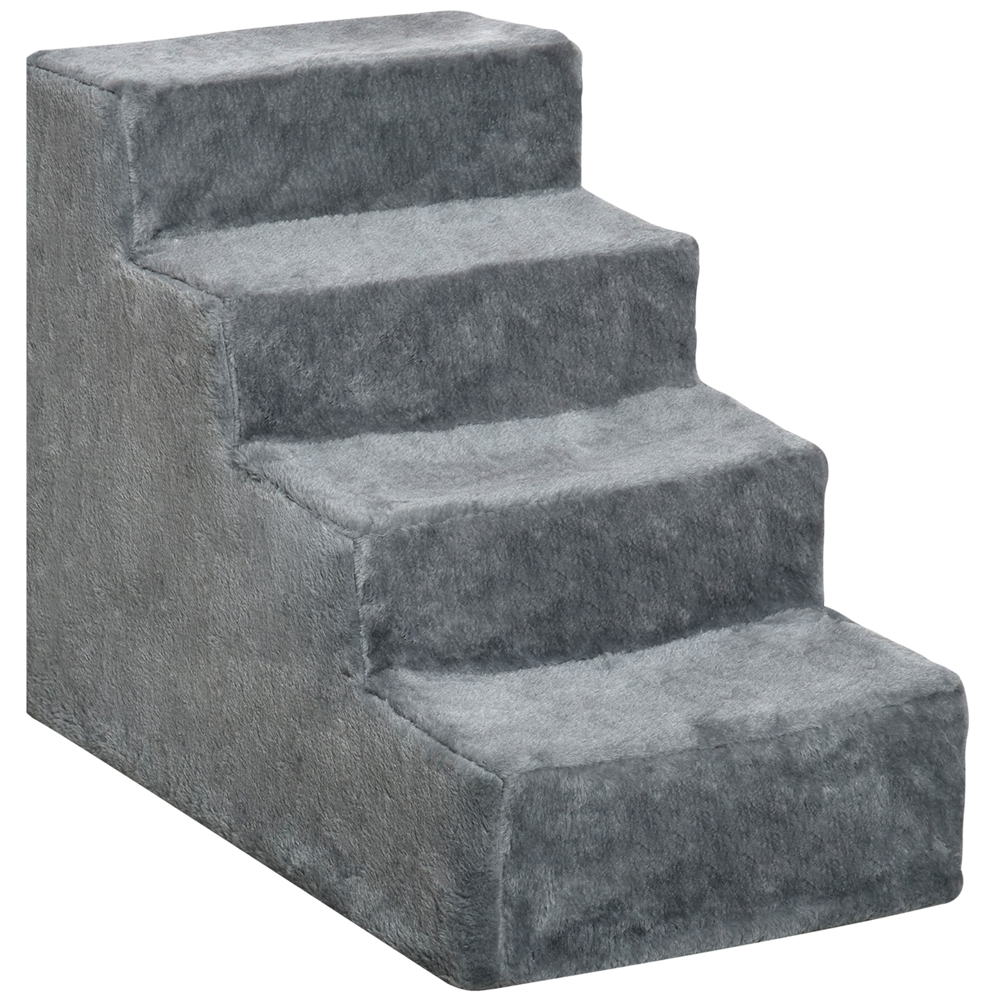 Four-Step Dog Stairs, With Washable Plush Cover, For High Bed Sofa, Small — image 8