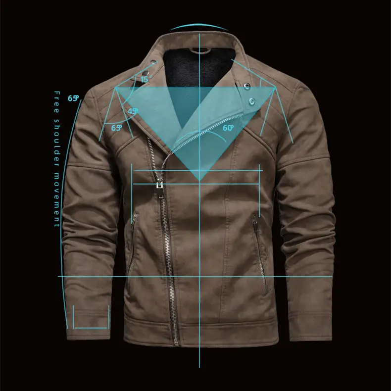 Door Zipper Korean Stand-up Collar Jacket Male