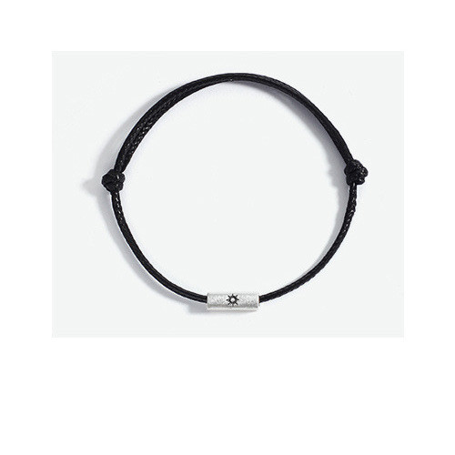 Sterling Silver Sun And Moon Couple Bracelet For Men And Women Woven