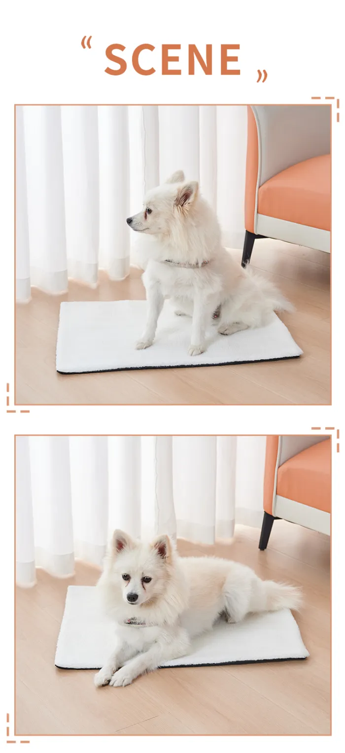 Self-Warming Pet Pad, Soft Plush Thermal Mat for Cats and Dogs, No Electricity Needed (60 x 45 or 95 x 65 cm) - detail photo 7